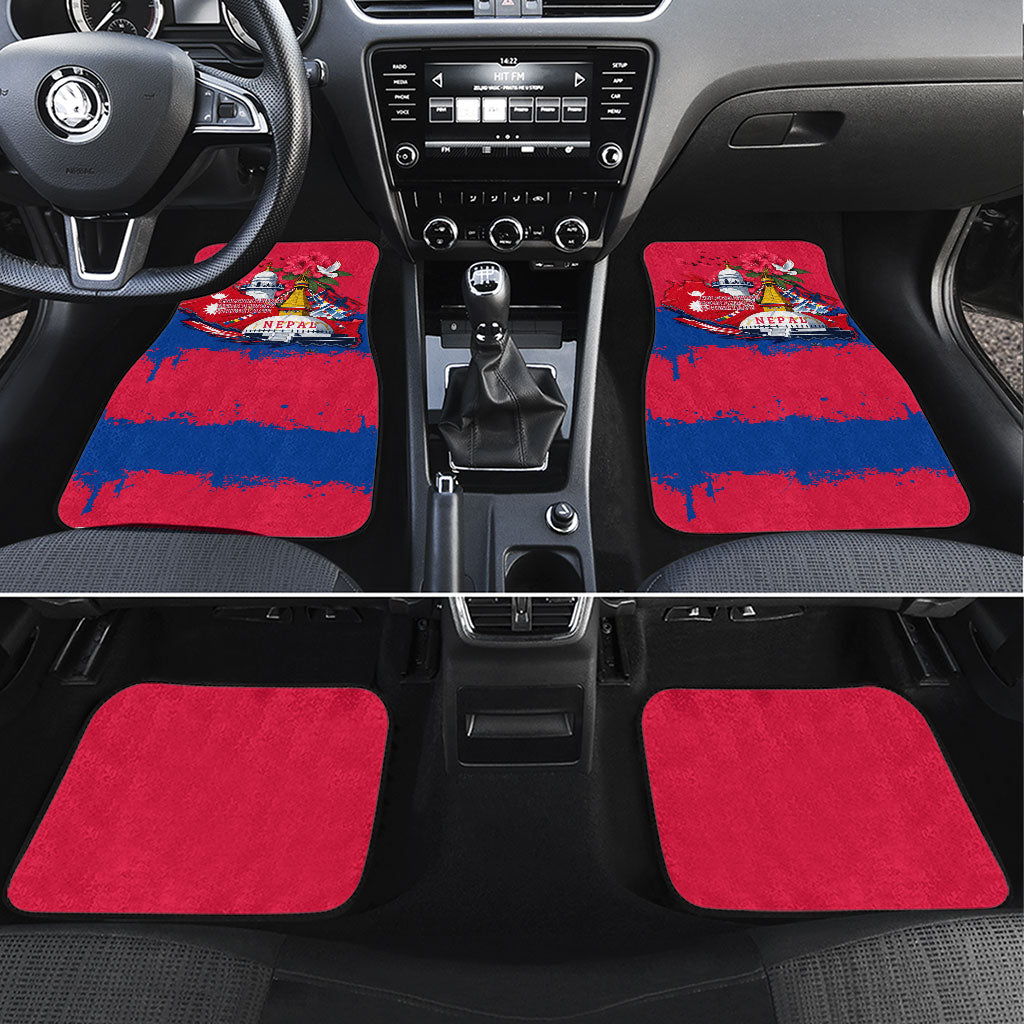 Nepal Constitution Day September 19 Car Mats Himalayan Temples Heritage Flag Dove