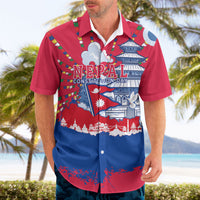Nepal Constitution Day September 19 Hawaiian Shirt Himalayan Temples Heritage Flag Dove
