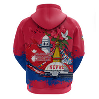 Nepal Constitution Day September 19 Hoodie Himalayan Temples Heritage Flag Dove