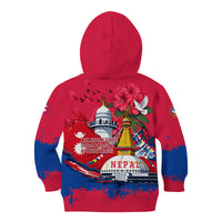 Nepal Constitution Day September 19 Kid Hoodie Himalayan Temples Heritage Flag Dove