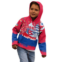 Nepal Constitution Day September 19 Kid Hoodie Himalayan Temples Heritage Flag Dove