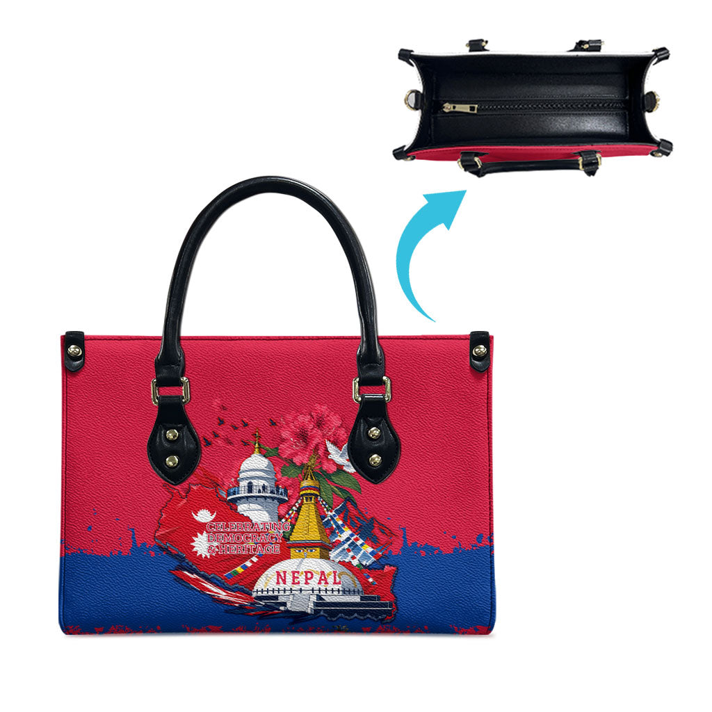 Nepal Constitution Day September 19 Leather Bag Himalayan Temples Heritage Flag Dove