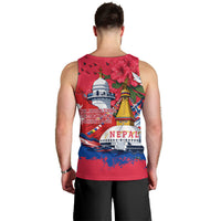 Nepal Constitution Day September 19 Men Tank Top Himalayan Temples Heritage Flag Dove