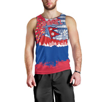 Nepal Constitution Day September 19 Men Tank Top Himalayan Temples Heritage Flag Dove