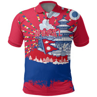 Nepal Constitution Day September 19 Polo Shirt Himalayan Temples Heritage Flag Dove