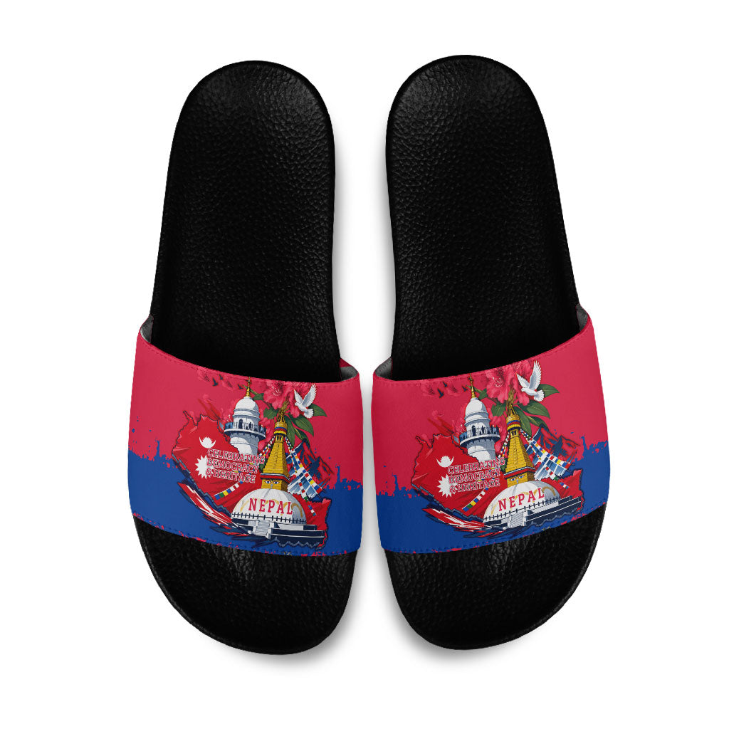 Nepal Constitution Day September 19 Slide Sandals Himalayan Temples Heritage Flag Dove