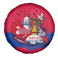Nepal Constitution Day September 19 Spare Tire Cover Himalayan Temples Heritage Flag Dove
