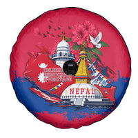 Nepal Constitution Day September 19 Spare Tire Cover Himalayan Temples Heritage Flag Dove