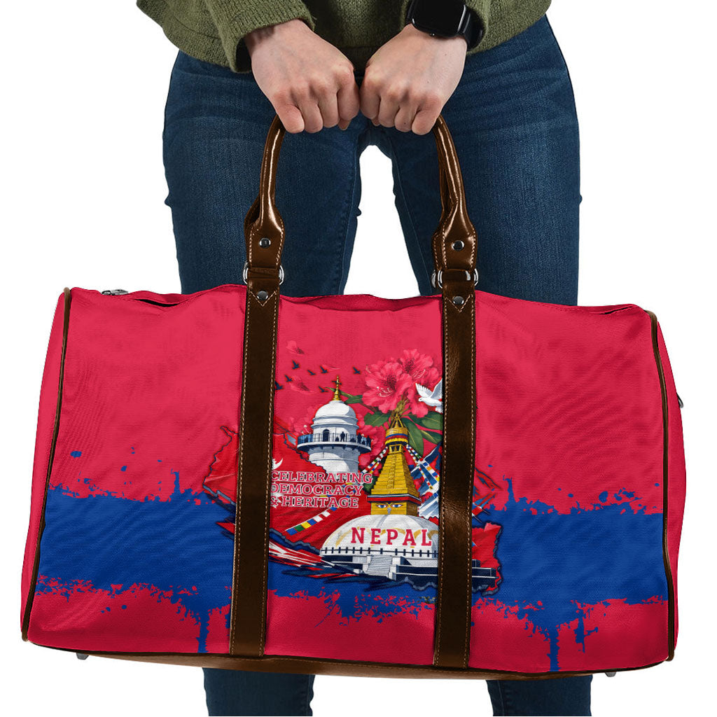 Nepal Constitution Day September 19 Travel Bag Himalayan Temples Heritage Flag Dove
