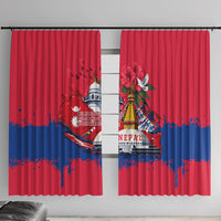 Nepal Constitution Day September 19 Window Curtain Himalayan Temples Heritage Flag Dove
