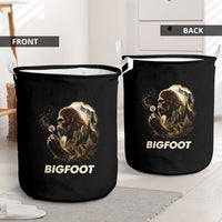 Bigfoot Blowing Wishes Dandelion Laundry Basket Vintage Sasquatch Art Forest Mountain Nature