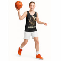 Bigfoot Blowing Wishes Dandelion Basketball Jersey Vintage Sasquatch Art Forest Mountain Nature