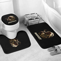 Bigfoot Blowing Wishes Dandelion Bathroom Set Vintage Sasquatch Art Forest Mountain Nature