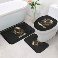 Bigfoot Blowing Wishes Dandelion Bathroom Set Vintage Sasquatch Art Forest Mountain Nature