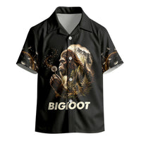 Bigfoot Blowing Wishes Dandelion Kid Hawaiian Shirt Vintage Sasquatch Art Forest Mountain Nature