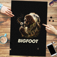 Bigfoot Blowing Wishes Dandelion Puzzle Vintage Sasquatch Art Forest Mountain Nature