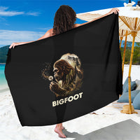 Bigfoot Blowing Wishes Dandelion Sarong Vintage Sasquatch Art Forest Mountain Nature