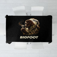 Bigfoot Blowing Wishes Dandelion Tablecloth Vintage Sasquatch Art Forest Mountain Nature
