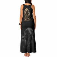 Bigfoot Blowing Wishes Dandelion Tank Maxi Dress Vintage Sasquatch Art Forest Mountain Nature