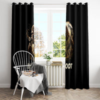 Bigfoot Blowing Wishes Dandelion Window Curtain Vintage Sasquatch Art Forest Mountain Nature