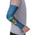 Sweden Christmas Arm Sleeves with Gnome Yule Goat Royal Crest and Nordic Pattern - Wonder Print Shop