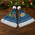 Sweden Christmas Santa Hat with Gnome Yule Goat Royal Crest and Nordic Pattern - Wonder Print Shop