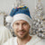 Sweden Christmas Santa Hat with Gnome Yule Goat Royal Crest and Nordic Pattern - Wonder Print Shop