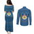 Sweden Christmas Couples Matching Puletasi and Long Sleeve Button Shirt with Gnome Yule Goat Royal Crest and Nordic Pattern - Wonder Print Shop