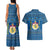 Sweden Christmas Couples Matching Tank Maxi Dress and Hawaiian Shirt with Gnome Yule Goat Royal Crest and Nordic Pattern - Wonder Print Shop