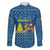 Sweden Christmas Family Matching Mermaid Dress and Hawaiian Shirt with Gnome Yule Goat Royal Crest and Nordic Pattern - Wonder Print Shop