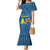 Sweden Christmas Family Matching Mermaid Dress and Hawaiian Shirt with Gnome Yule Goat Royal Crest and Nordic Pattern - Wonder Print Shop