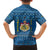 Sweden Christmas Family Matching Off The Shoulder Long Sleeve Dress and Hawaiian Shirt with Gnome Yule Goat Royal Crest and Nordic Pattern - Wonder Print Shop