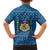 Sweden Christmas Family Matching Off Shoulder Maxi Dress and Hawaiian Shirt with Gnome Yule Goat Royal Crest and Nordic Pattern - Wonder Print Shop