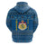 Sweden Christmas Hoodie with Gnome Yule Goat Royal Crest and Nordic Pattern - Wonder Print Shop