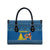 Sweden Christmas Leather Bag with Gnome Yule Goat Royal Crest and Nordic Pattern - Wonder Print Shop