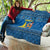 Sweden Christmas Quilt with Gnome Yule Goat Royal Crest and Nordic Pattern - Wonder Print Shop