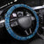 Sweden Christmas Steering Wheel Cover with Gnome Yule Goat Royal Crest and Nordic Pattern - Wonder Print Shop