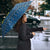 Sweden Christmas Umbrella with Gnome Yule Goat Royal Crest and Nordic Pattern - Wonder Print Shop