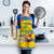 Sweden Christmas Apron with Santa Lucia Girl Midsummer Pole Swedish Flag and Nordic Pattern Design - Wonder Print Shop