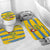 Sweden Christmas Bathroom Set with Santa Lucia Girl Midsummer Pole Swedish Flag and Nordic Pattern Design - Wonder Print Shop