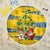 Sweden Christmas Beach Blanket with Santa Lucia Girl Midsummer Pole Swedish Flag and Nordic Pattern Design - Wonder Print Shop