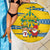 Sweden Christmas Beach Blanket with Santa Lucia Girl Midsummer Pole Swedish Flag and Nordic Pattern Design - Wonder Print Shop
