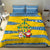 Sweden Christmas Bedding Set with Santa Lucia Girl Midsummer Pole Swedish Flag and Nordic Pattern Design - Wonder Print Shop