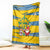 Sweden Christmas Blanket with Santa Lucia Girl Midsummer Pole Swedish Flag and Nordic Pattern Design - Wonder Print Shop