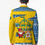 Sweden Christmas Blazer with Santa Lucia Girl Midsummer Pole Swedish Flag and Nordic Pattern Design - Wonder Print Shop