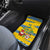 Sweden Christmas Car Mats with Santa Lucia Girl Midsummer Pole Swedish Flag and Nordic Pattern Design - Wonder Print Shop