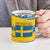 Sweden Christmas Ceramic Mug with Santa Lucia Girl Midsummer Pole Swedish Flag and Nordic Pattern Design - Wonder Print Shop