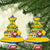 Sweden Christmas Ceramic Ornament with Santa Lucia Girl Midsummer Pole Swedish Flag and Nordic Pattern Design - Wonder Print Shop