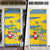 Sweden Christmas Door Cover with Santa Lucia Girl Midsummer Pole Swedish Flag and Nordic Pattern Design - Wonder Print Shop