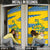 Sweden Christmas Door Cover with Santa Lucia Girl Midsummer Pole Swedish Flag and Nordic Pattern Design - Wonder Print Shop